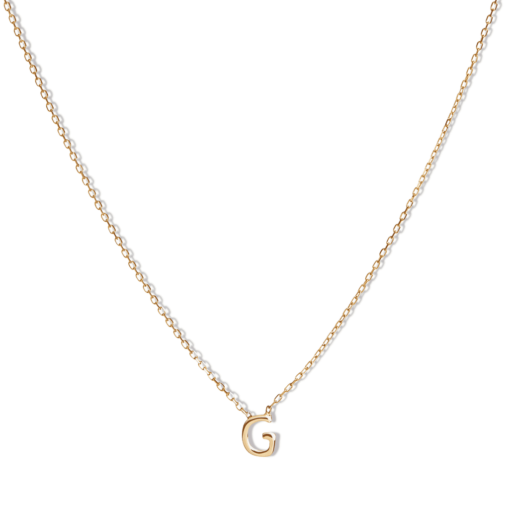 14k Initial Necklace