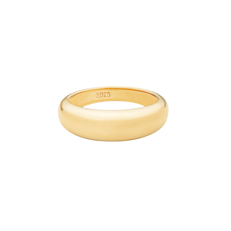 Gold Vermeil Dome Ring
