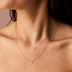14k Initial Necklace