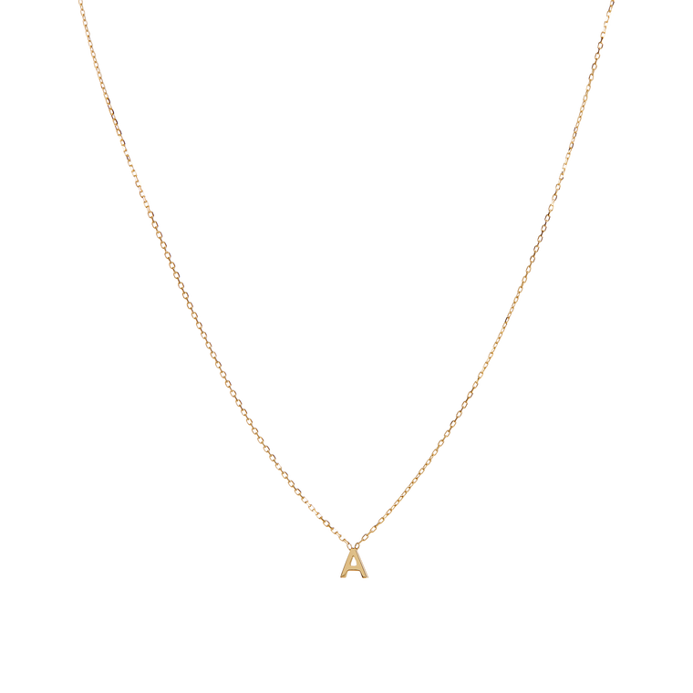 14k Initial Necklace
