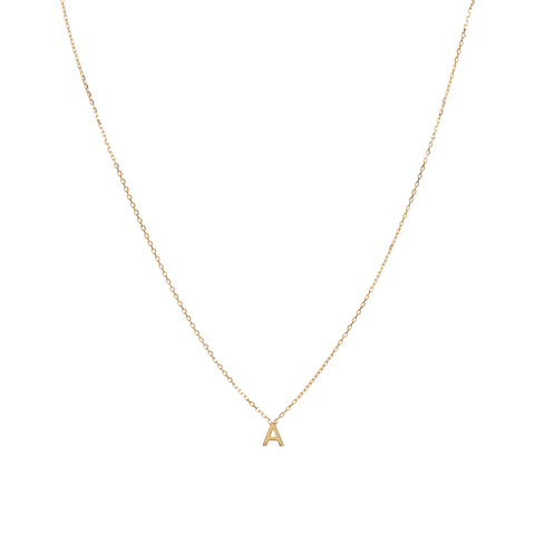14k Initial Necklace
