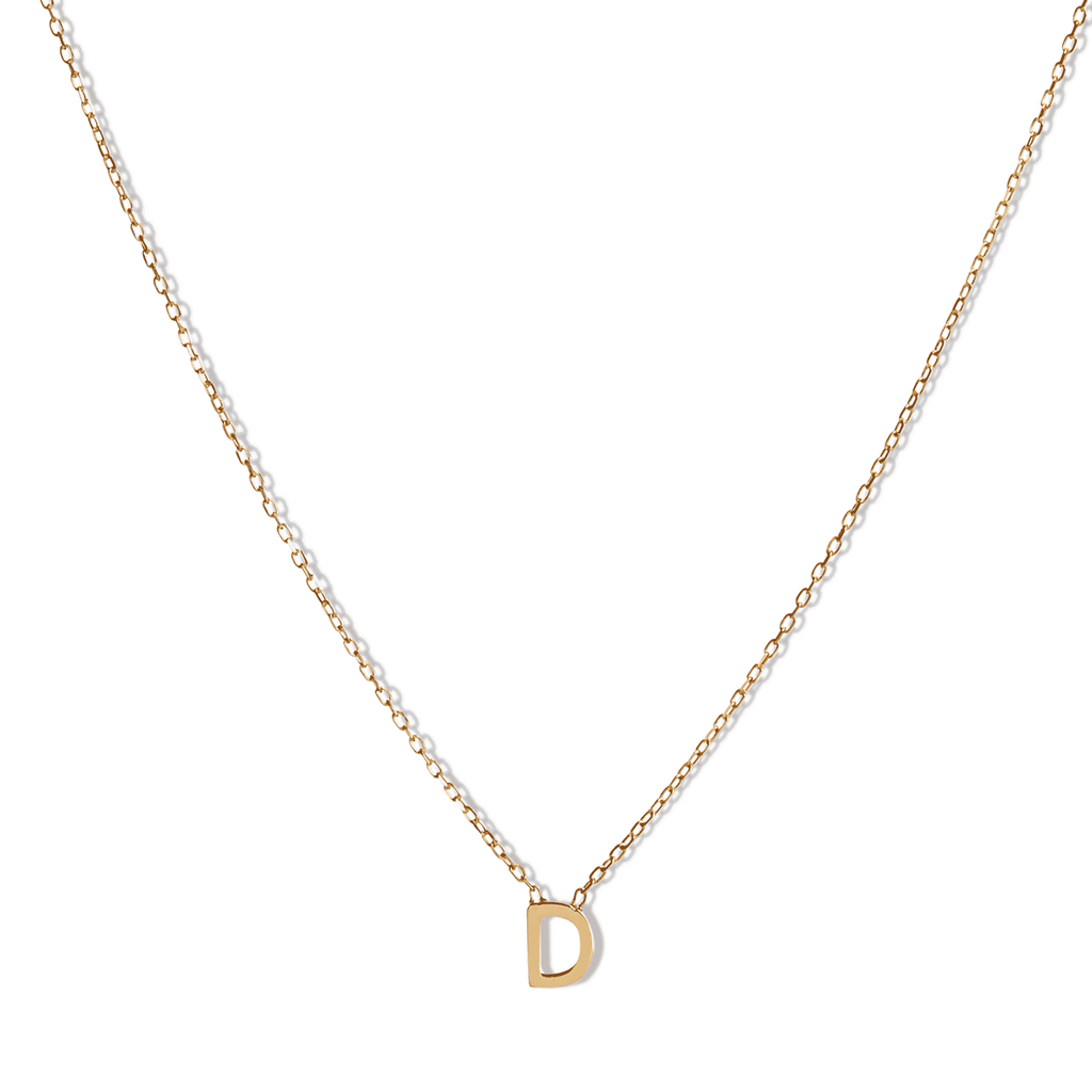 14k Initial Necklace