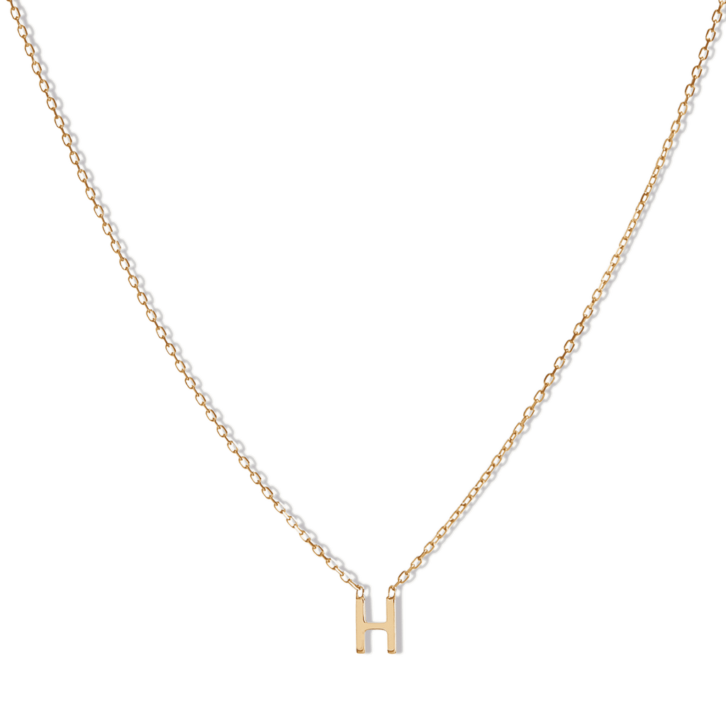 14k Initial Necklace