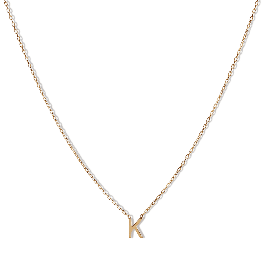 14k Initial Necklace