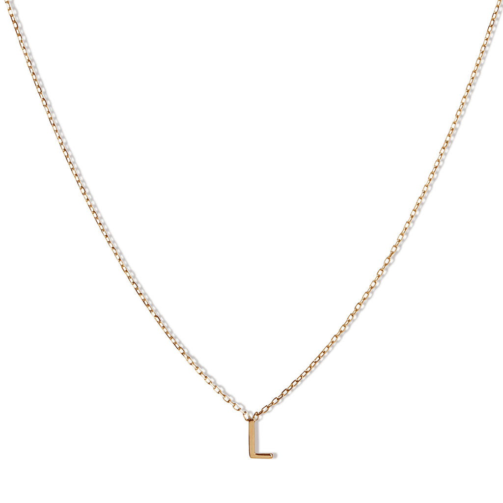 14k Initial Necklace