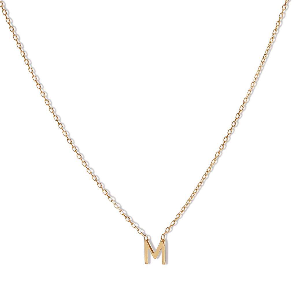 14k Initial Necklace