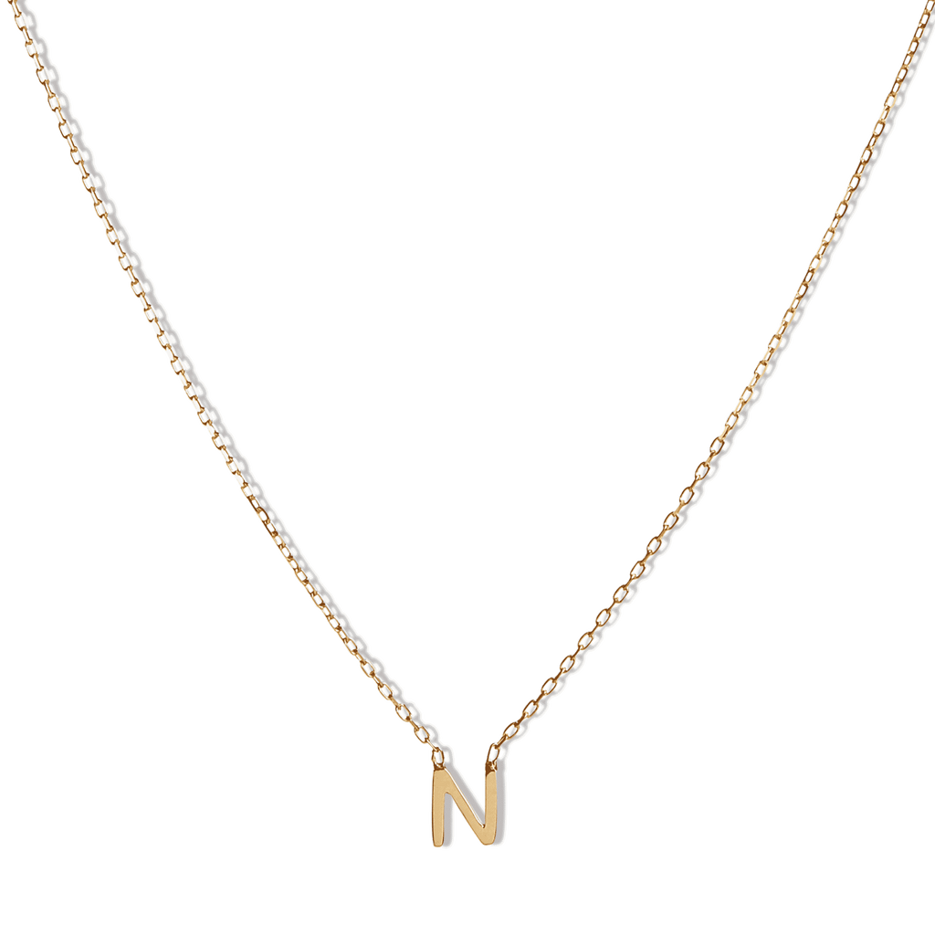 14k Initial Necklace