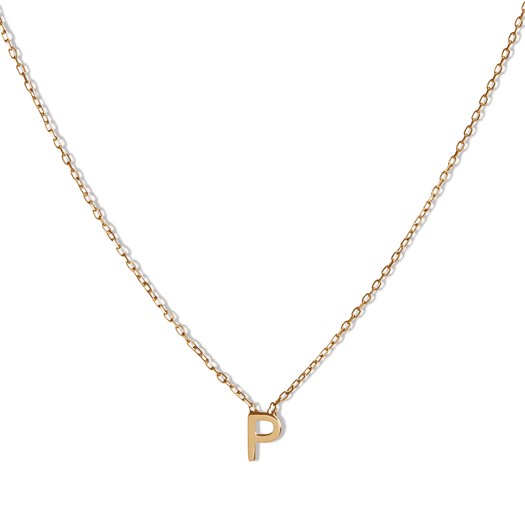 14k Initial Necklace