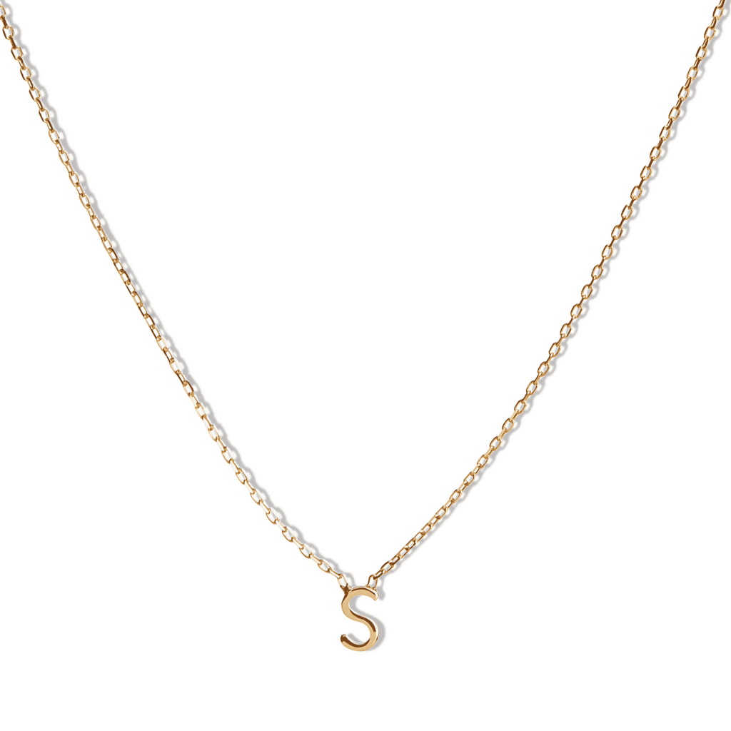 14k Initial Necklace