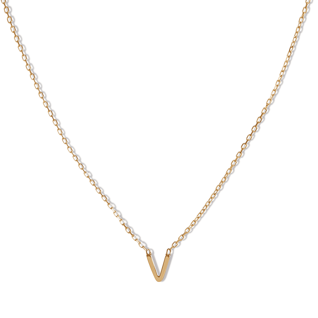 14k Initial Necklace