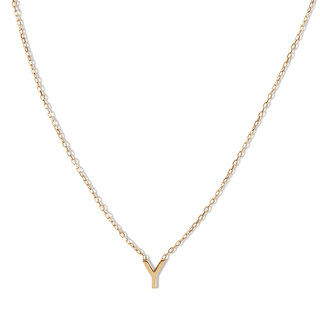 14k Initial Necklace