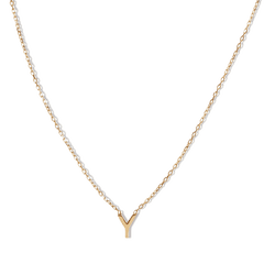 14k Initial Necklace