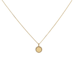 Sapphire Disc Necklace