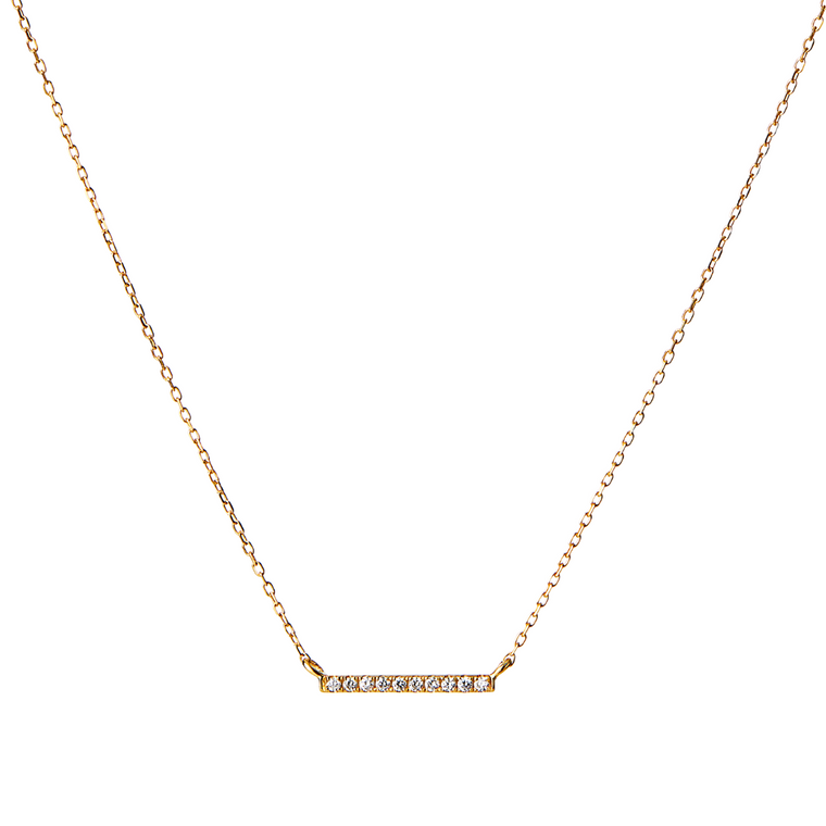 Diamond Bar Necklace