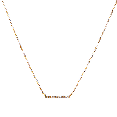 Diamond Bar Necklace