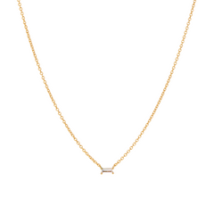 Baguette Sapphire Necklace